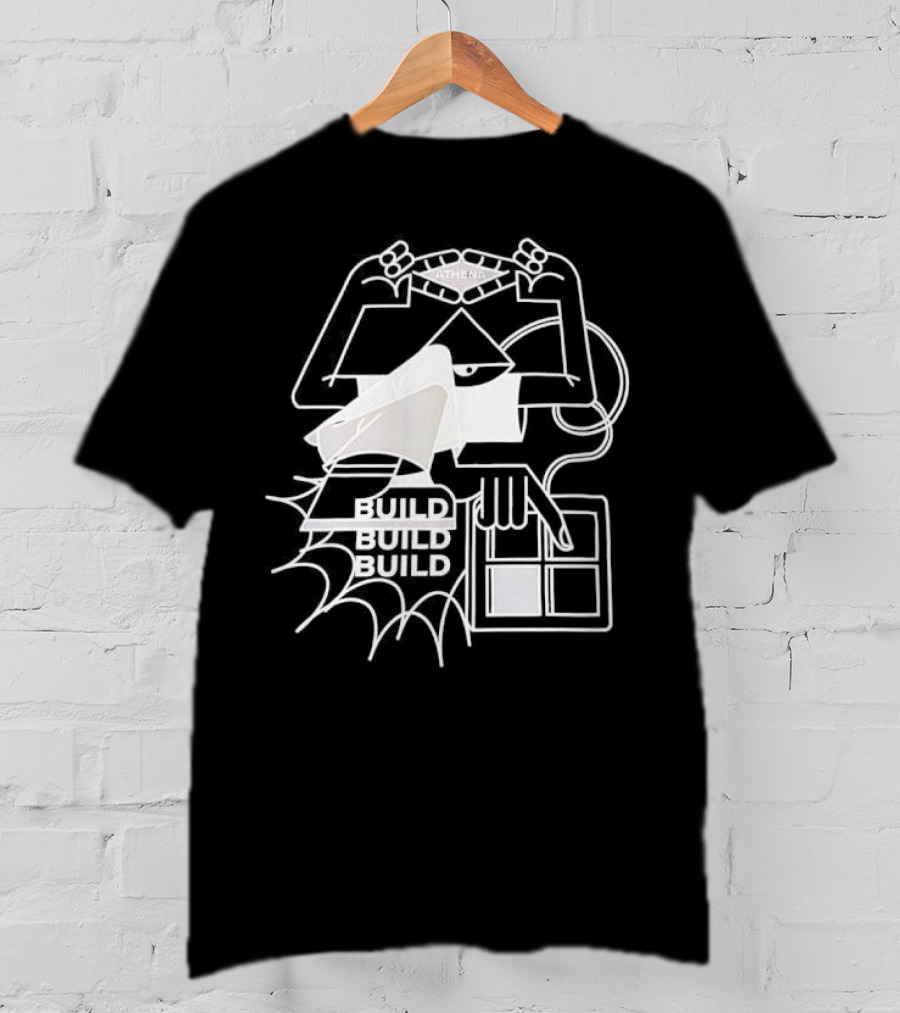 Athena Build Architecture Blueprint Design Construction Blueprint T-Shirt