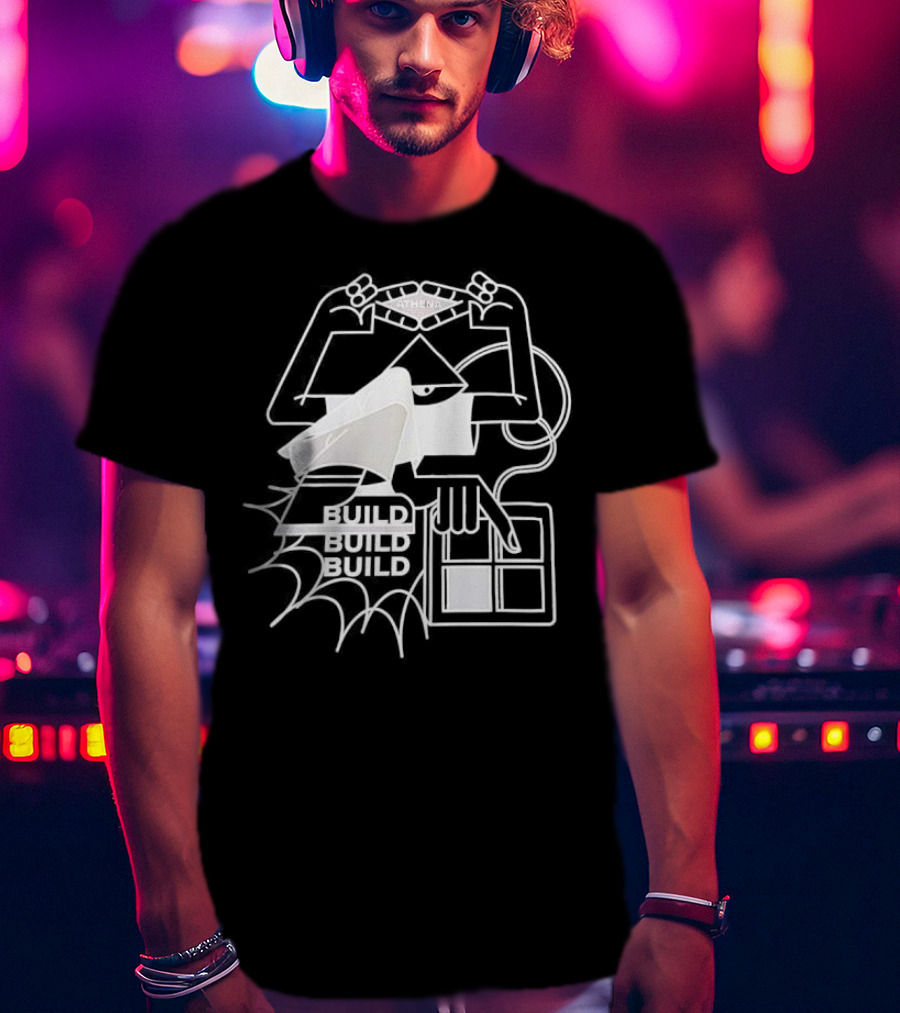 Athena Build Architecture Blueprint Design Construction Blueprint T-Shirt