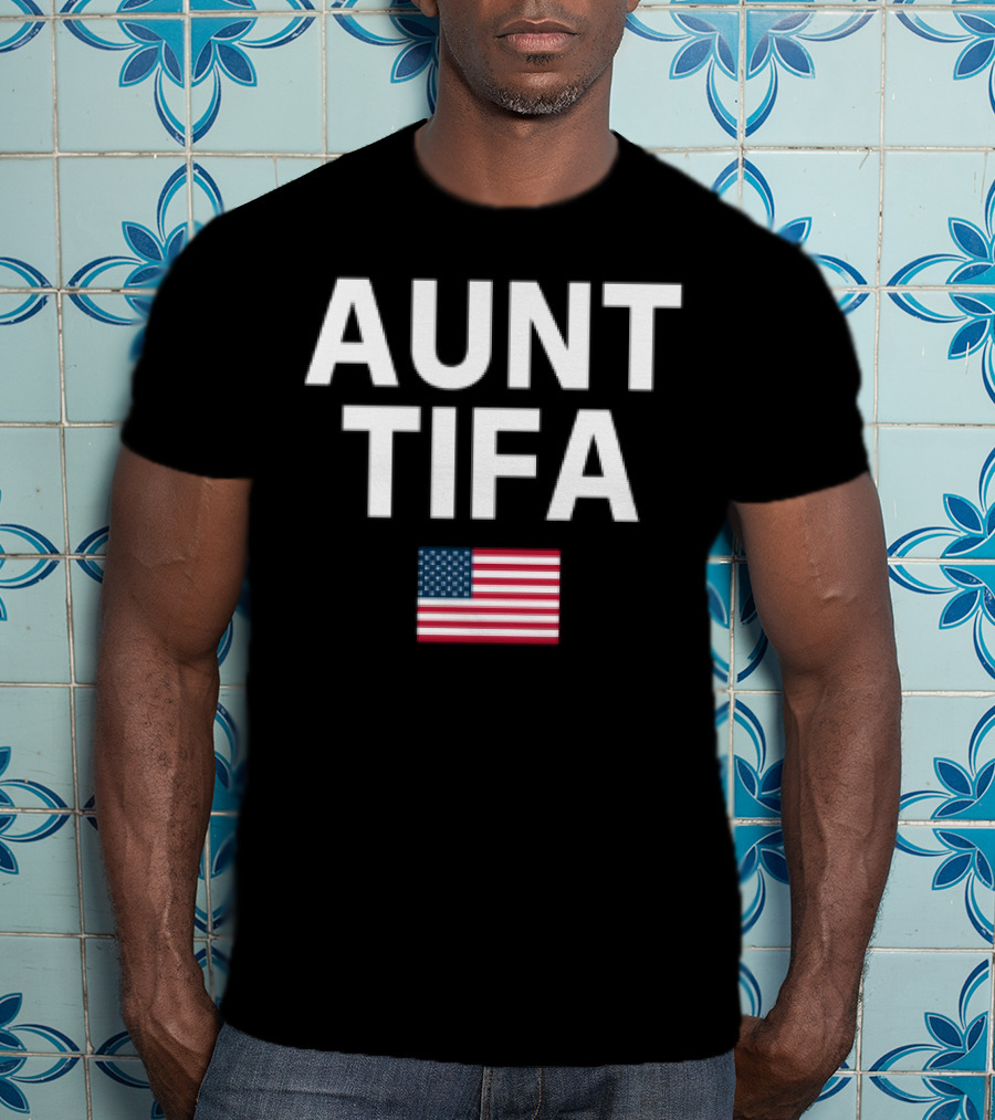 Aunt Tifa USA Flag Pride T-Shirt