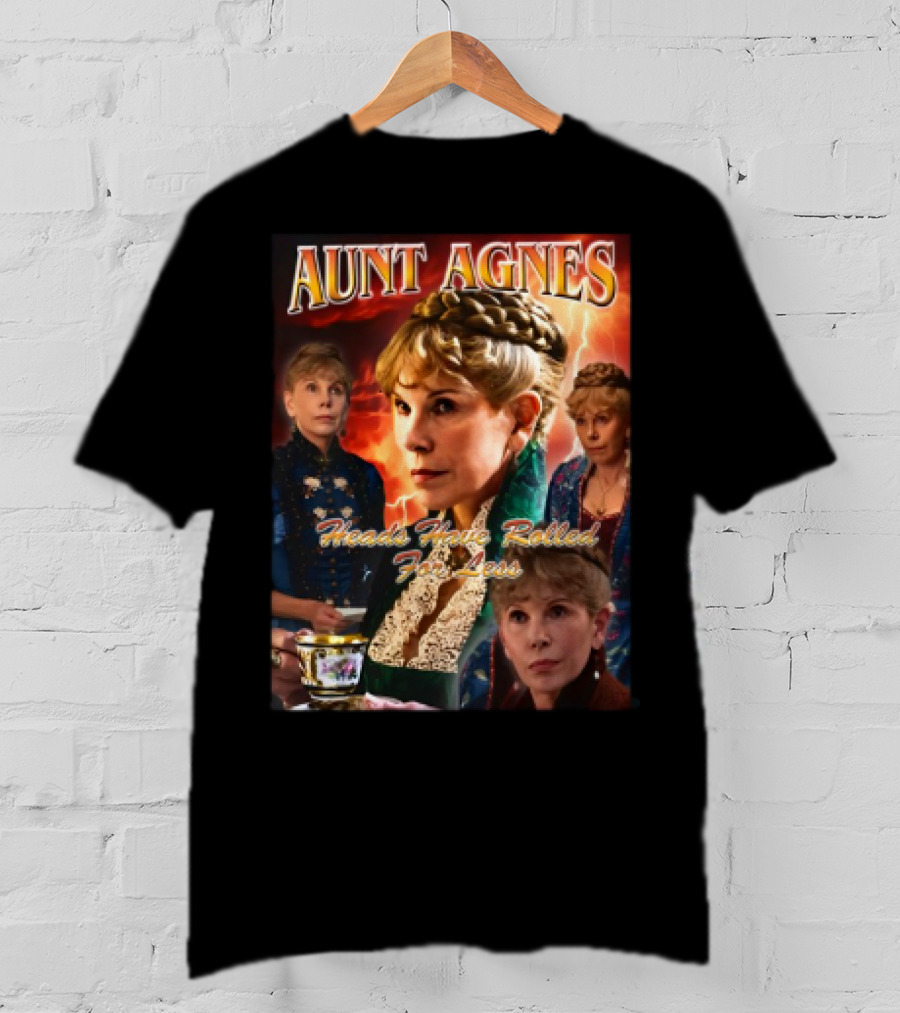 Aunt Agnes Heads Have Rolled For Less Lightning Tea Cup Collage T-Shirt
