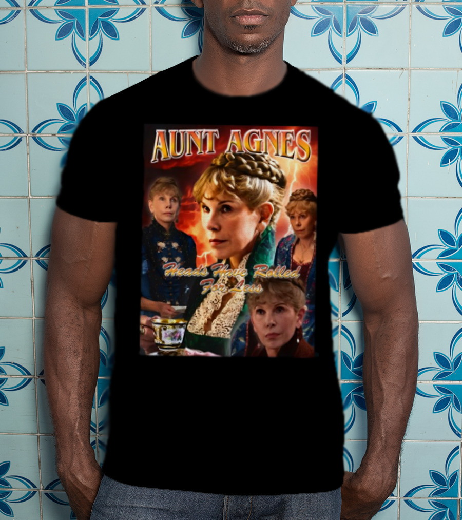 Aunt Agnes Heads Have Rolled For Less Lightning Tea Cup Collage T-Shirt