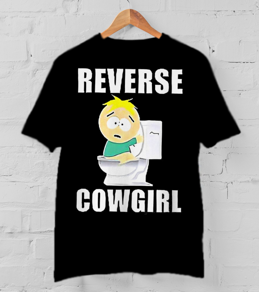 Butters Stotch South Park Reverse Cowgirl Toilet Scene T-Shirt