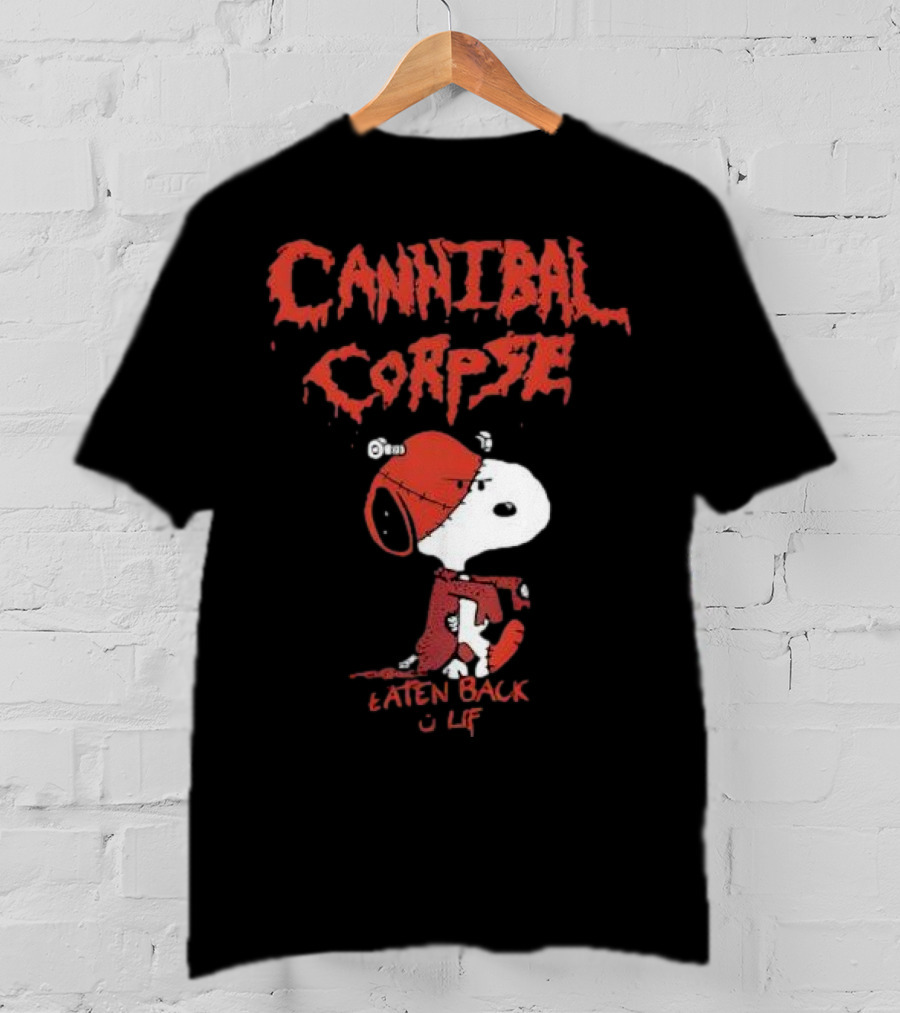 Cannibal Corpse Eaten Back To Life Snoopy Parody T-Shirt