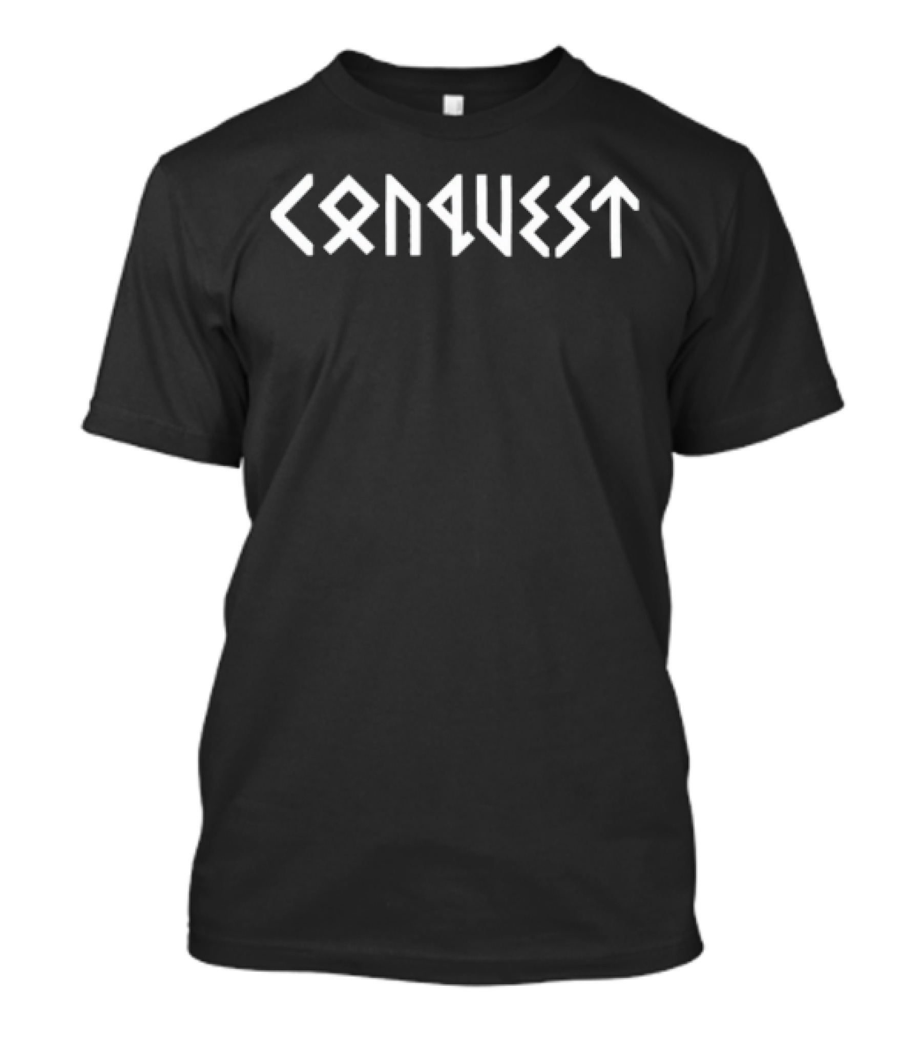 Conquest Geometric Lettering Bold T-Shirt