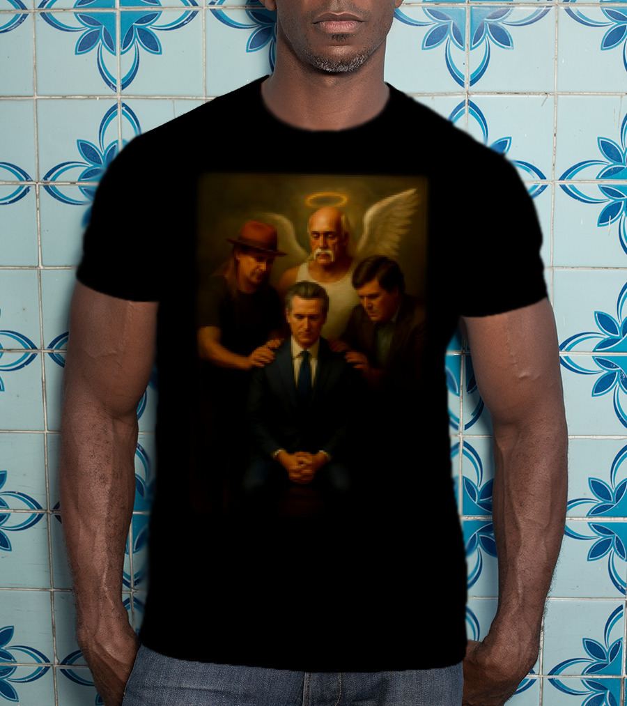 Gavin Newsom And Hulk Hogan Tucker Carlson T-Shirt
