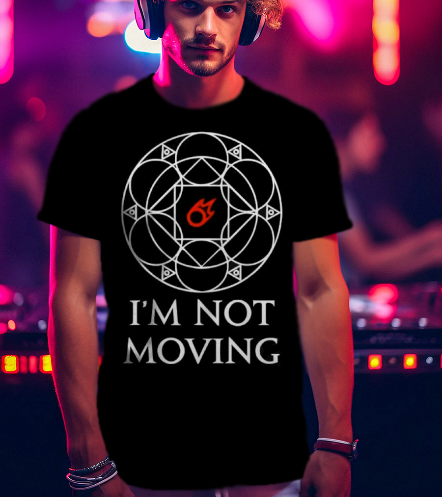 I'm Not Moving Ley Lines Circle Sphere T-Shirt