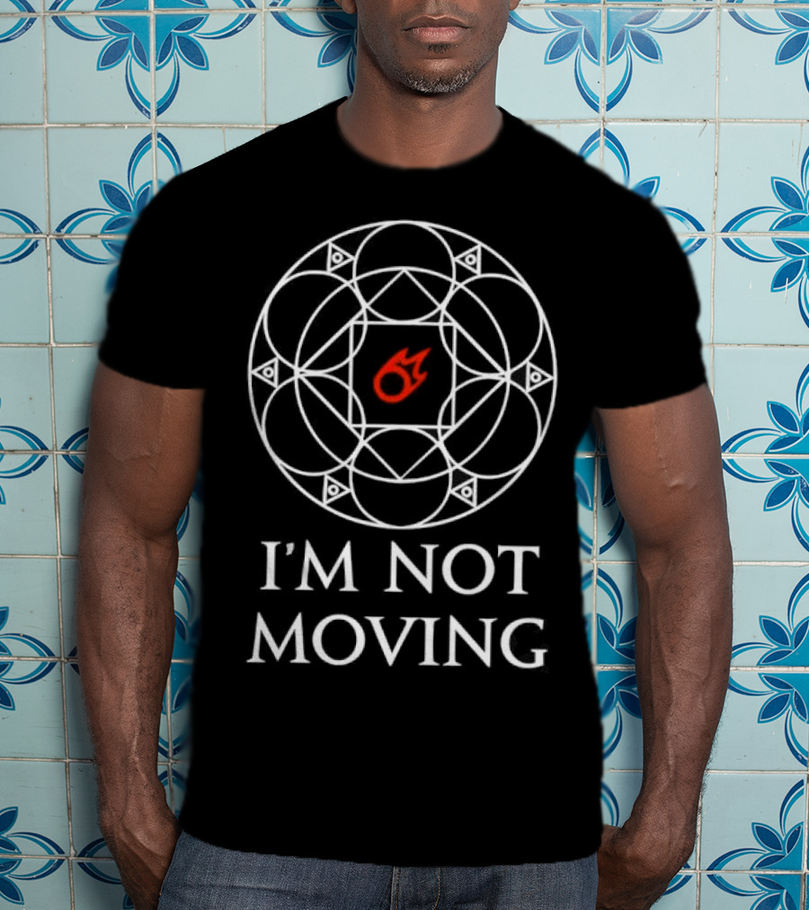 I'm Not Moving Ley Lines Circle Sphere T-Shirt