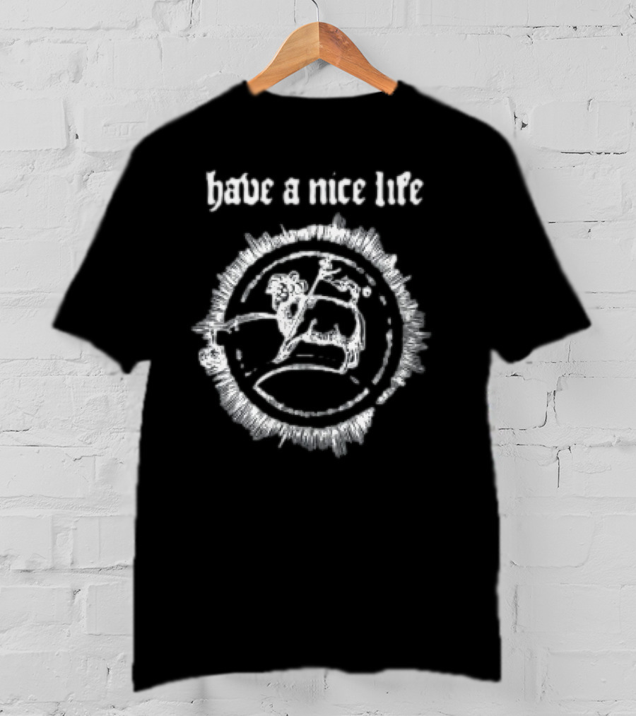 The Flenser Have A Nice Life Goat Circle Design T-Shirt