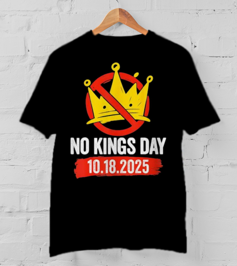 No Kings Day 10.18.2025 Crown Symbol T-Shirt