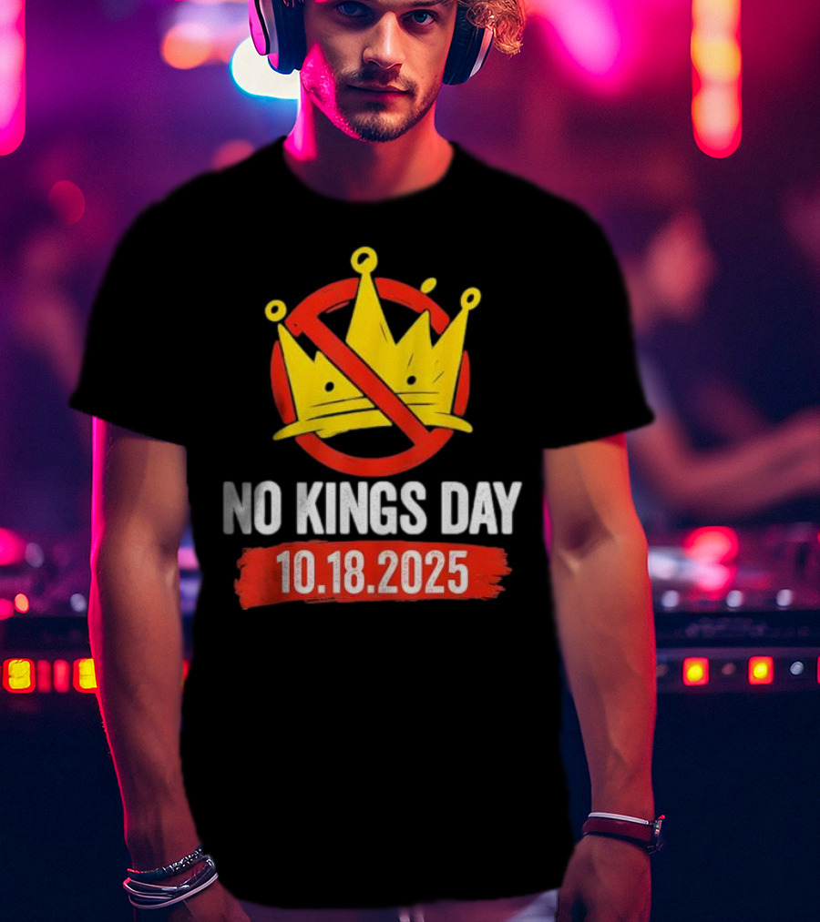 No Kings Day 10.18.2025 Crown Symbol T-Shirt