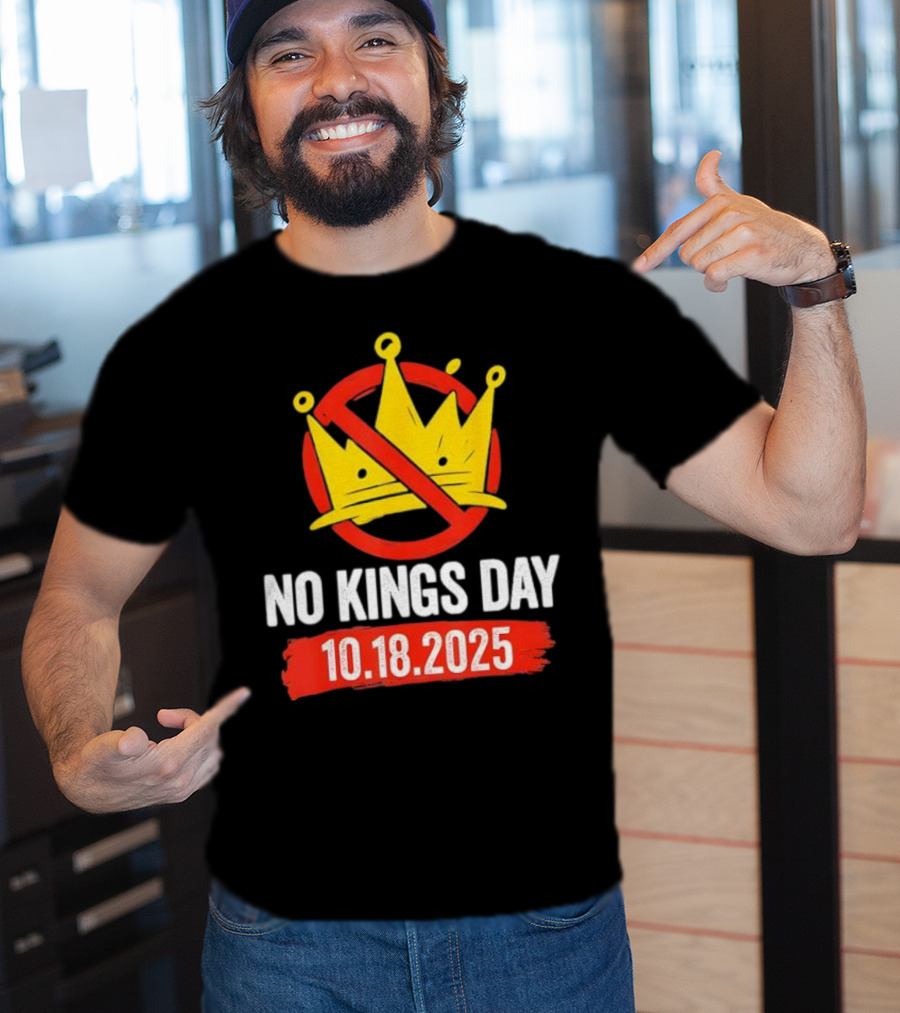No Kings Day 10.18.2025 Crown Symbol T-Shirt