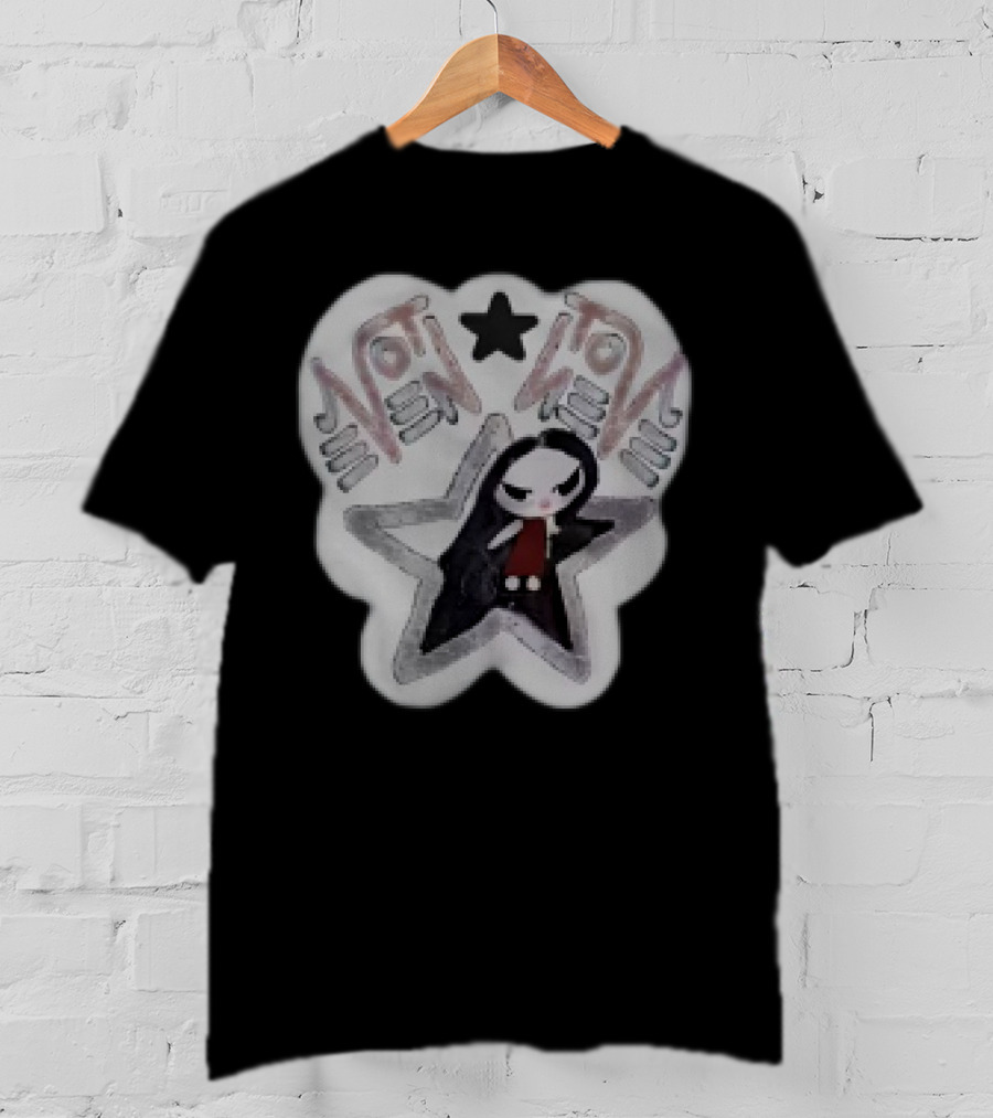 Not Even Emily Gothic Star Character Patch T-Shirt