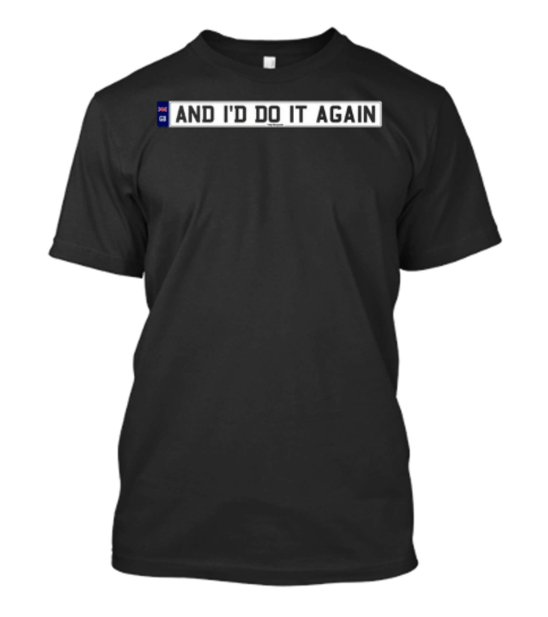 Only The Poets And I'd Do It Again UK Flag Icon T-Shirt