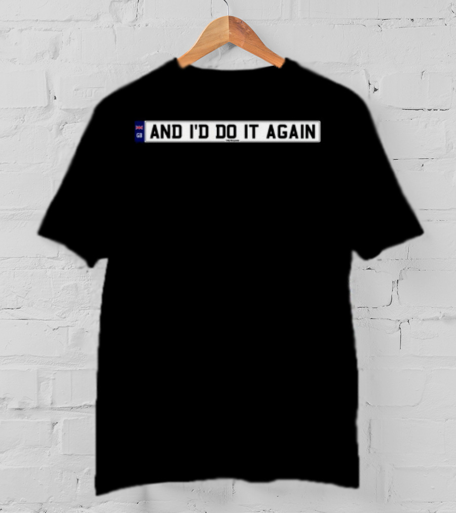 Only The Poets And I'd Do It Again UK Flag Icon T-Shirt
