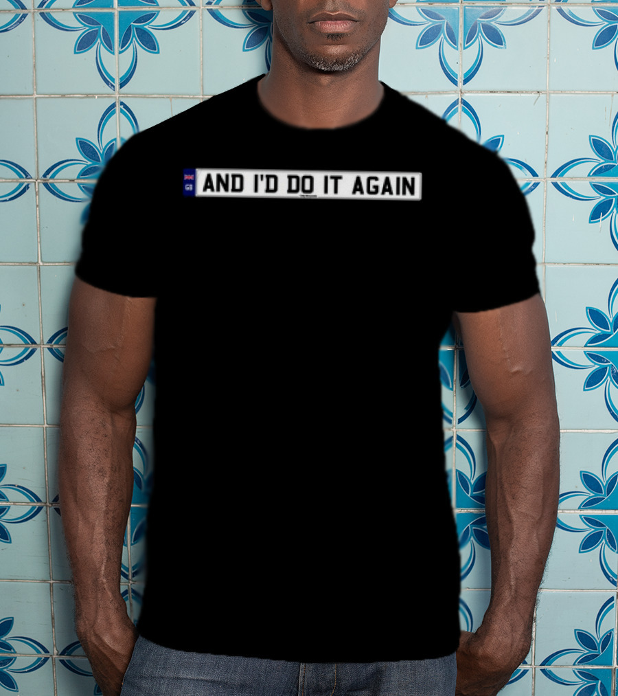 Only The Poets And I'd Do It Again UK Flag Icon T-Shirt