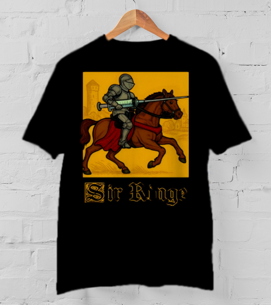 Orbital Sir Ringe Knight On Horse With Syringe Lance T-Shirt