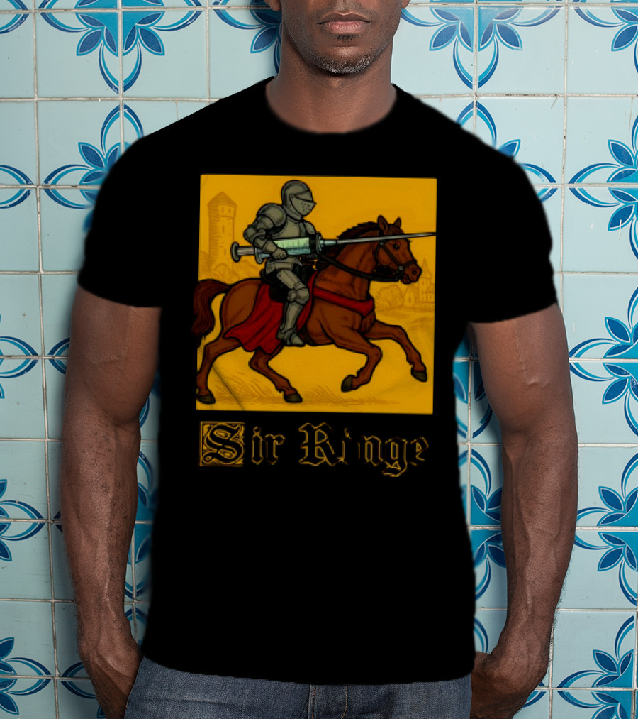 Orbital Sir Ringe Knight On Horse With Syringe Lance T-Shirt