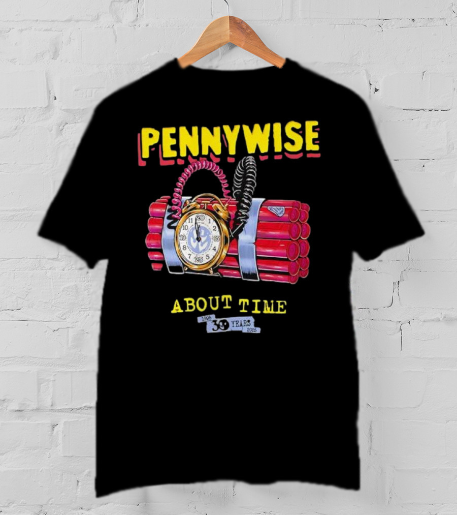 Pennywise About Time 30 Years 1996-2026 Anniversary Halloween T-Shirt