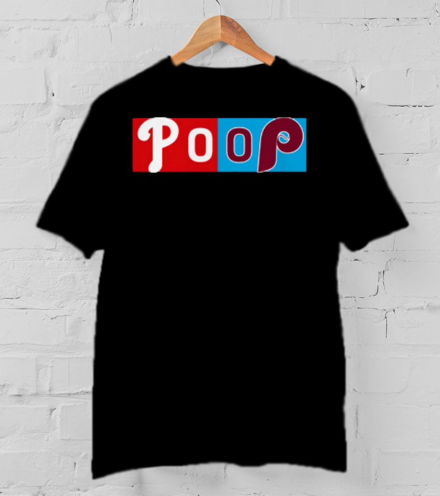 Philadelphia Baseball Parody Poop Game T-Shirt