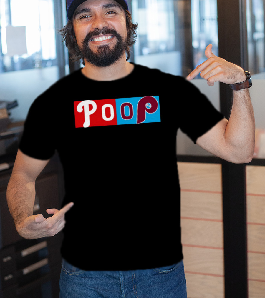 Philadelphia Baseball Parody Poop Game T-Shirt