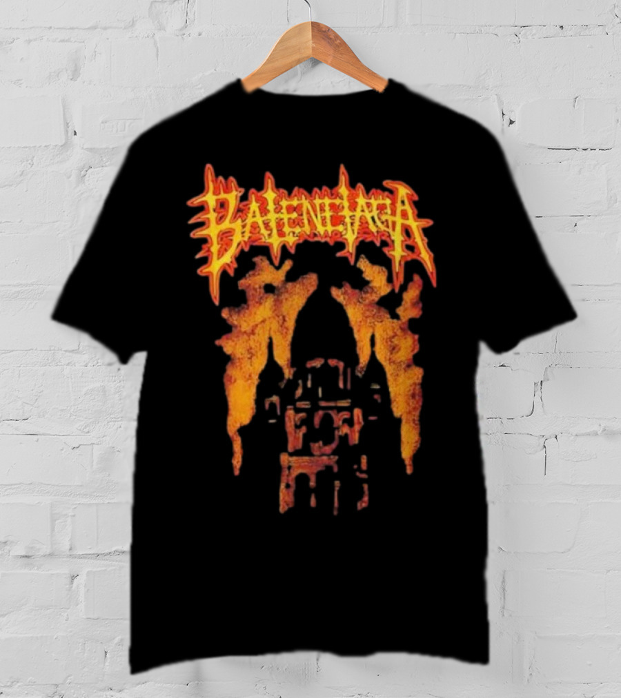 Balenciaga Fire Print Anne Hathaway Style T-Shirt