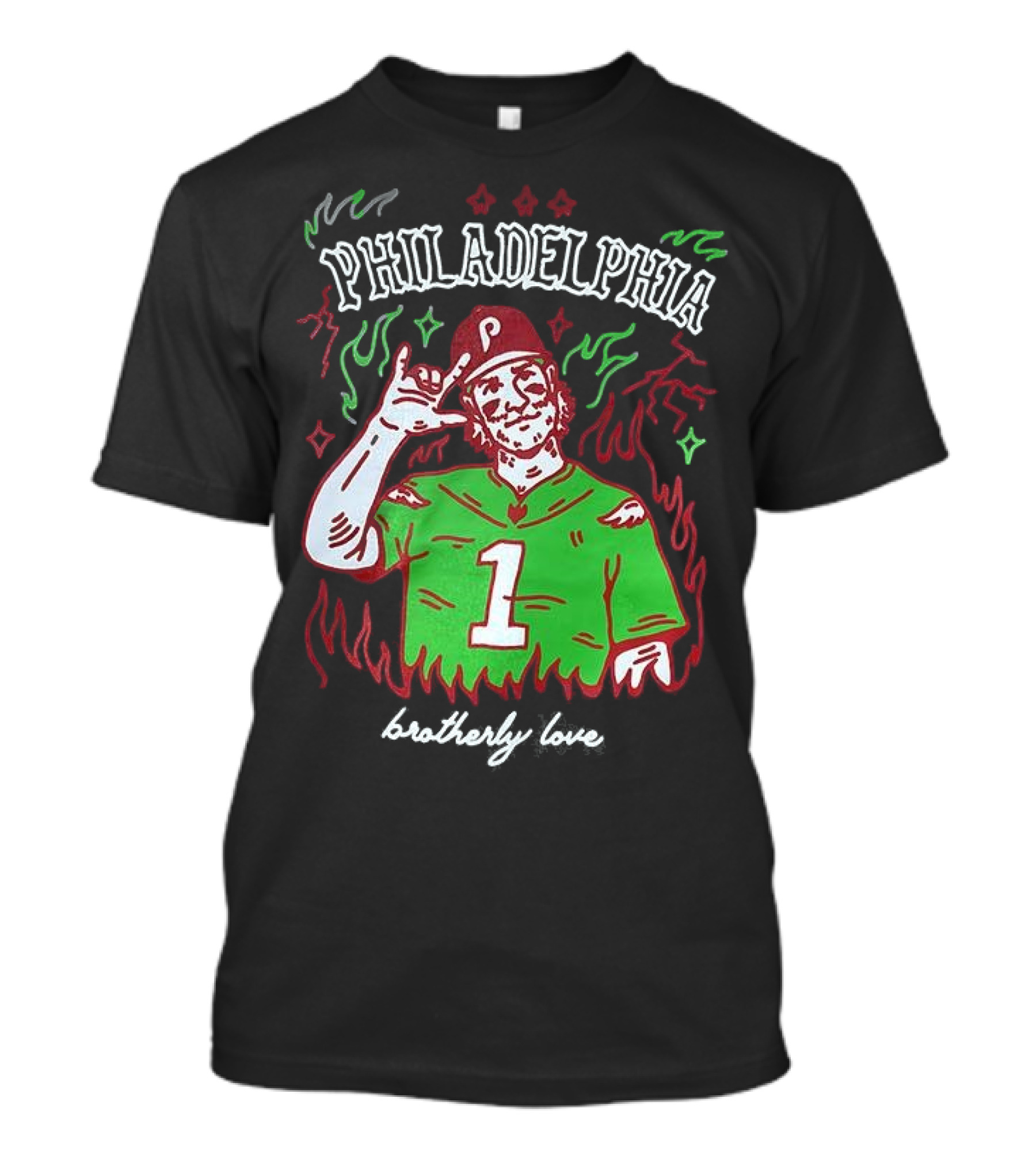 Philadelphia Phillies Bryce Harper Brotherly Love Baseball T-Shirt