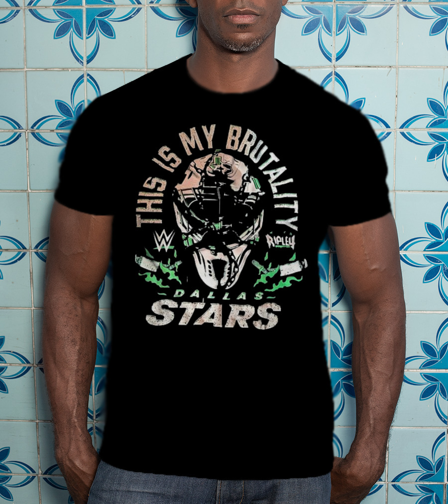 Dallas Stars WWE Rhea Ripley This Is My Brutality Collaboration T-Shirt