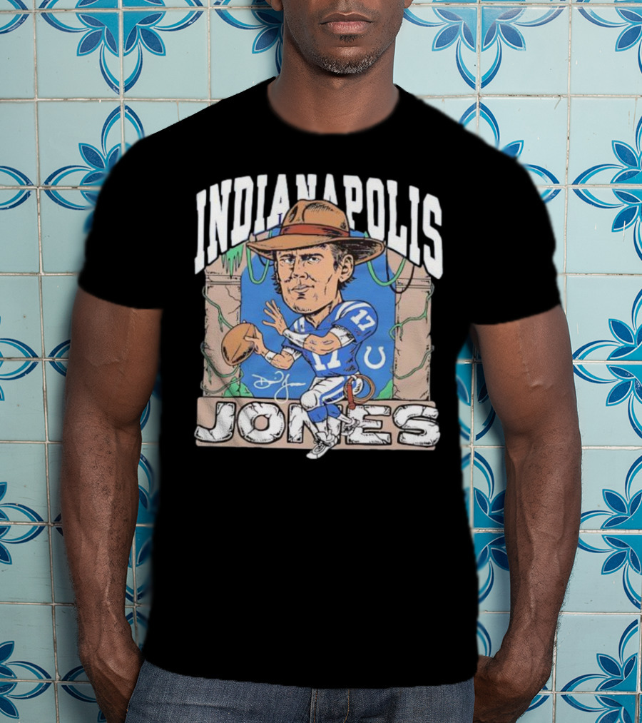 Indianapolis Jones Indianapolis Colts Daniel Jones Signature Adventure T-Shirt