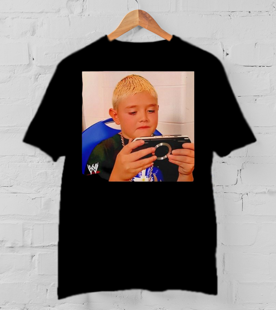 Dominik Mysterio Young WWE Star Playing PSP T-Shirt