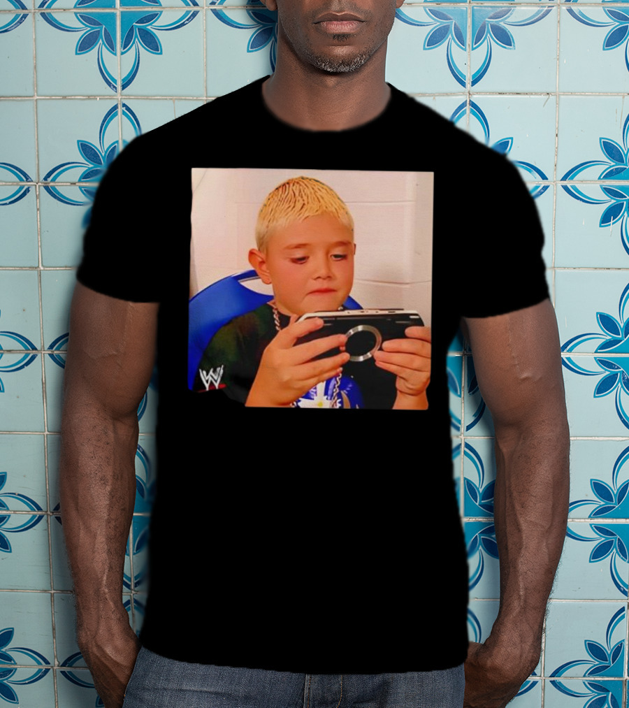 Dominik Mysterio Young WWE Star Playing PSP T-Shirt