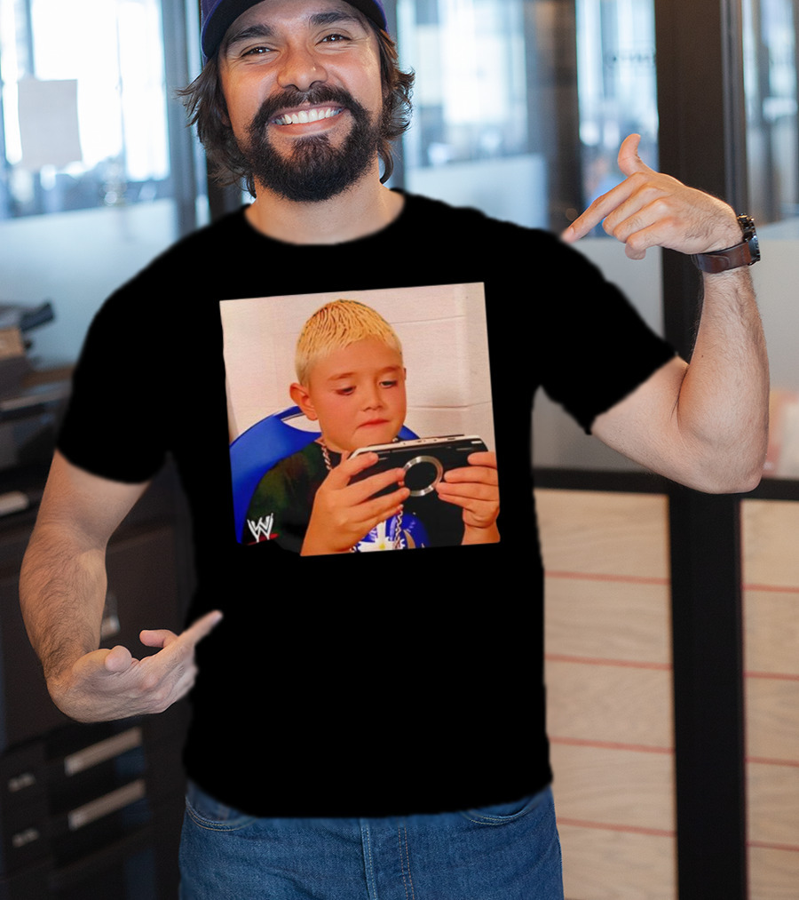 Dominik Mysterio Young WWE Star Playing PSP T-Shirt