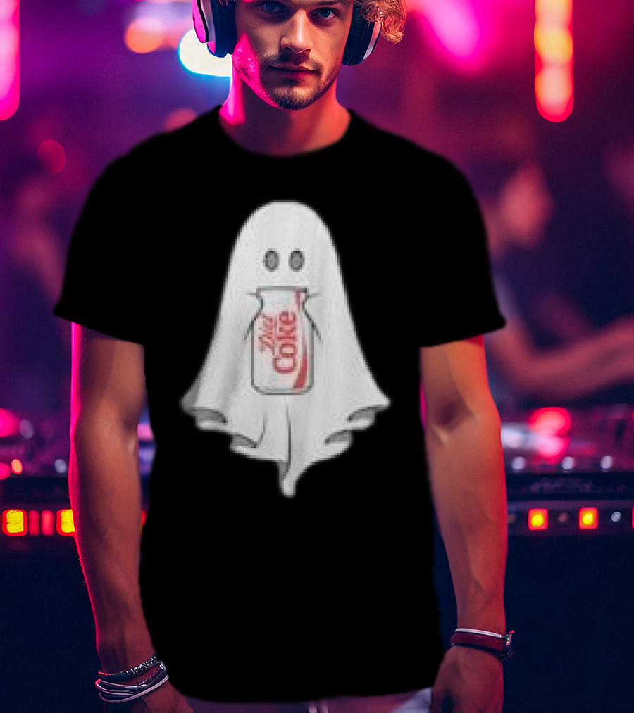 Ghost Drinking Diet Coke Can T-Shirt