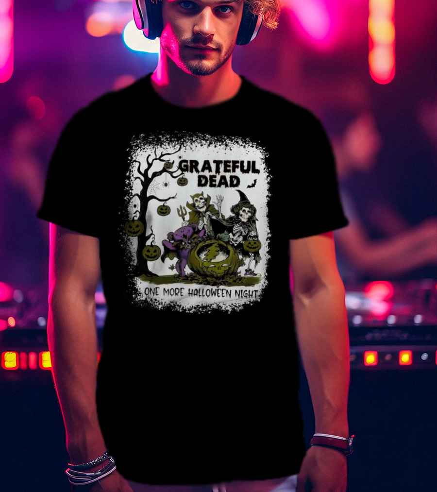 Grateful Dead One More Halloween Night 2025 Funny T-Shirt