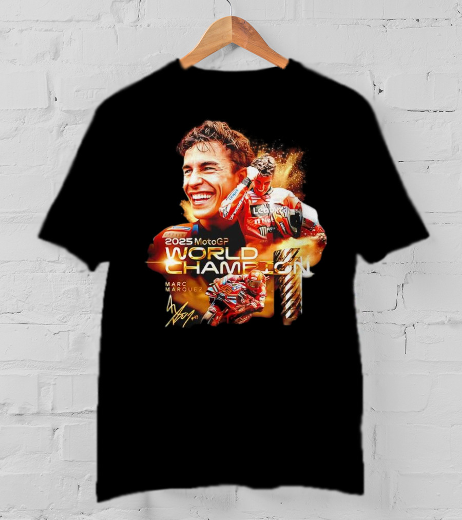 2025 MotoGP World Champion Marc Márquez Signature T-Shirt