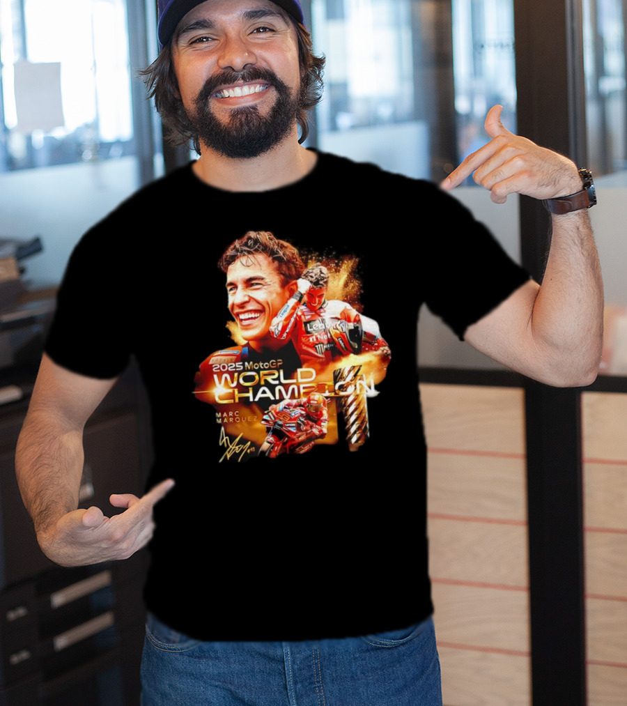 2025 MotoGP World Champion Marc Márquez Signature T-Shirt