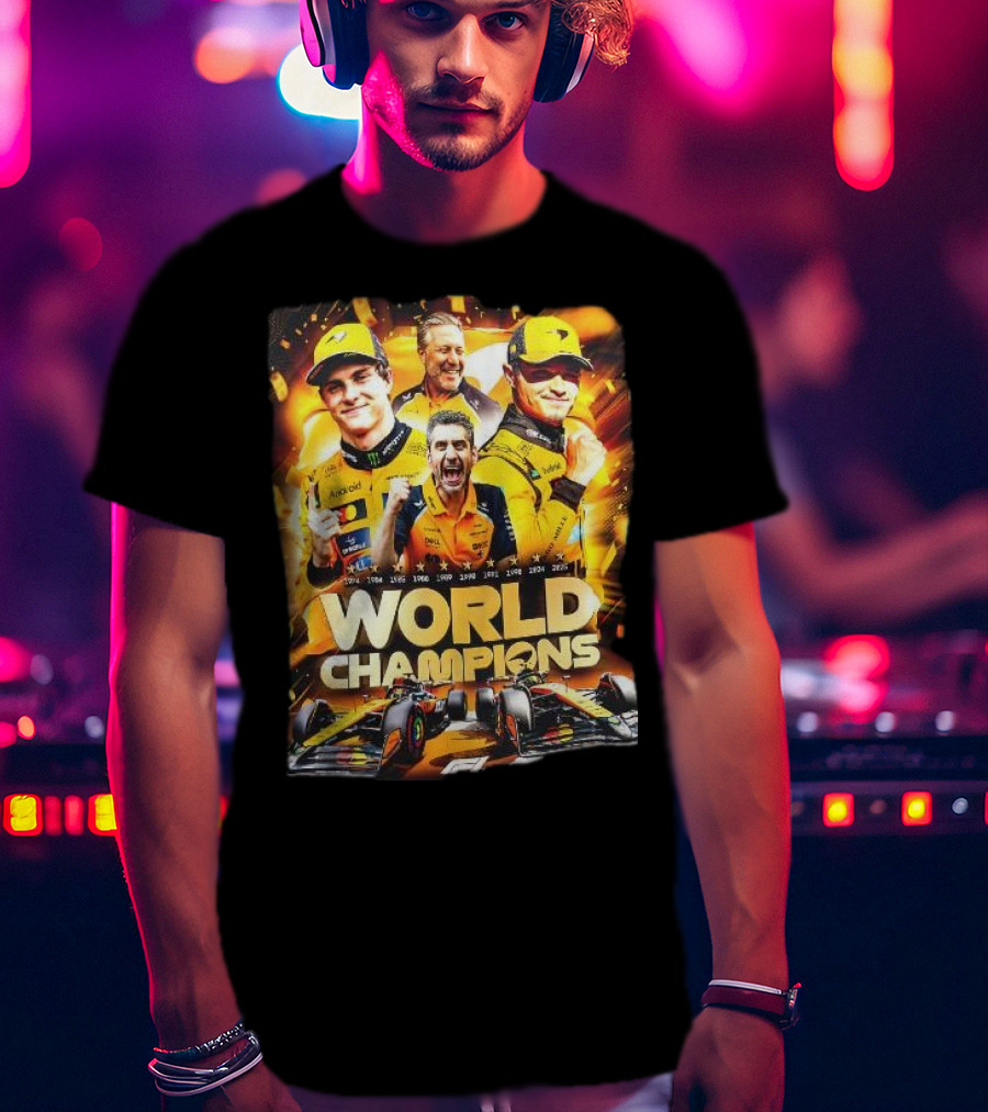 McLaren World Champions 2025 Racing Legends T-Shirt