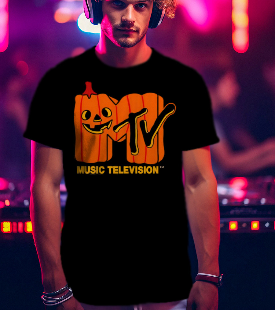 MTV Music Television Pumpkin Halloween T-Shirt