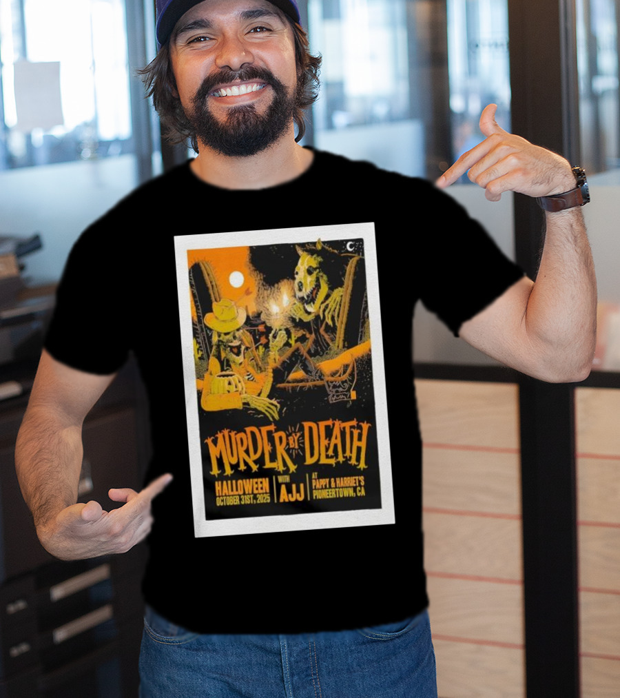Murder By Death Halloween 2025 With AJJ Pioneertown Pappy & Harriet’s T-Shirt