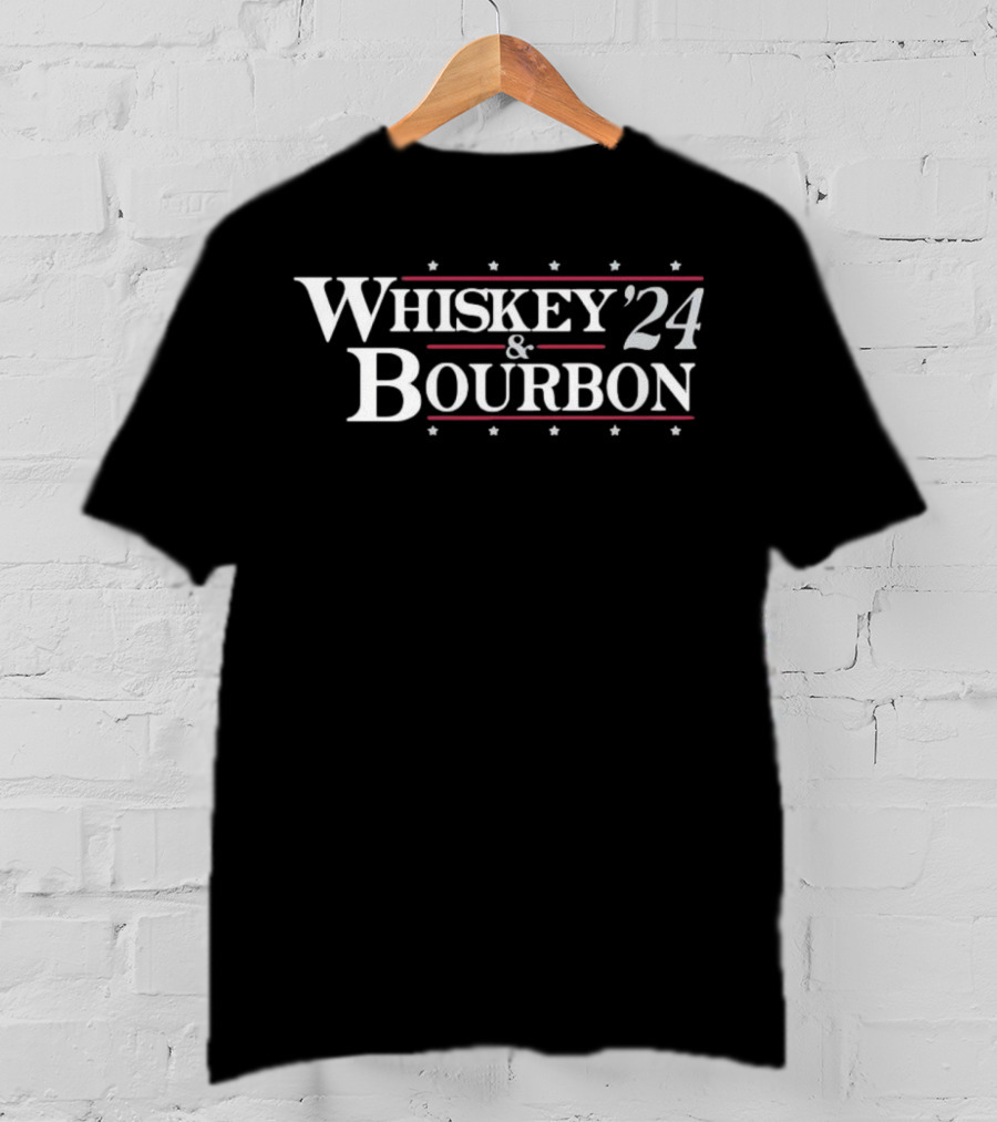 Whiskey 24 Bourbon Stars And Stripes ’24 Election T-Shirt
