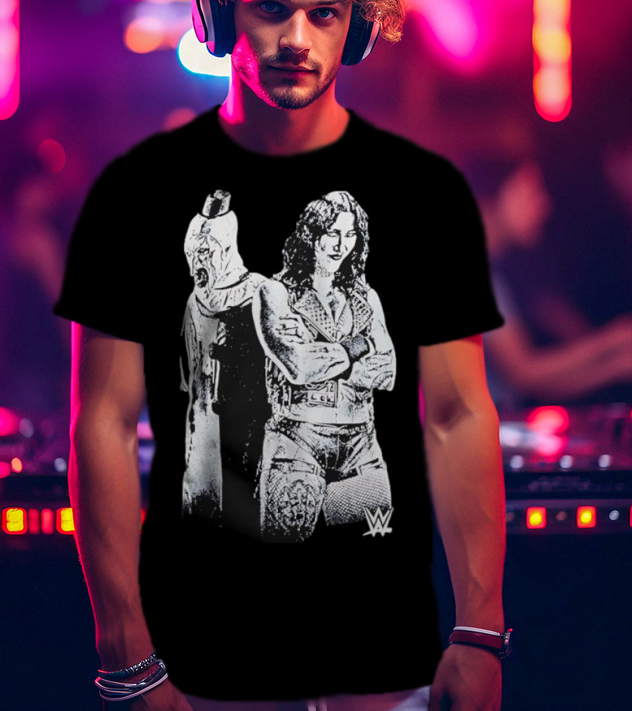 Rhea Ripley Terrifier WWE Collaboration Black Ripple Junction T-Shirt