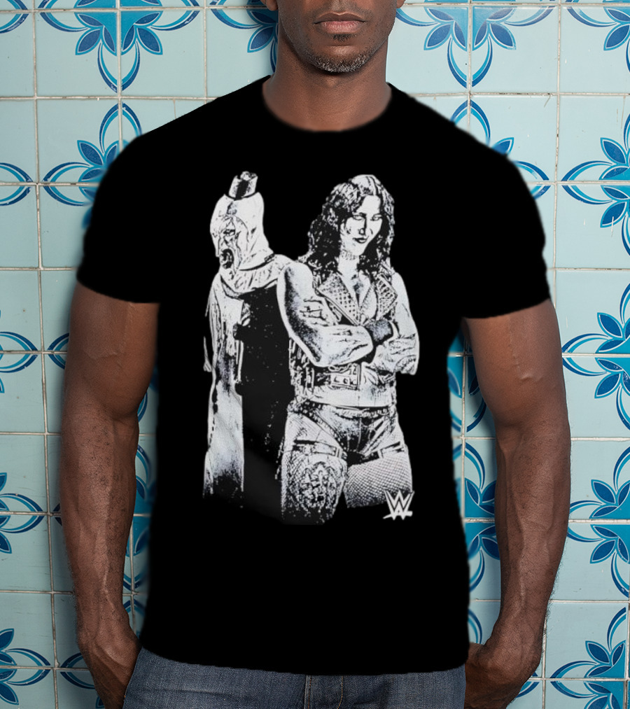 Rhea Ripley Terrifier WWE Collaboration Black Ripple Junction T-Shirt