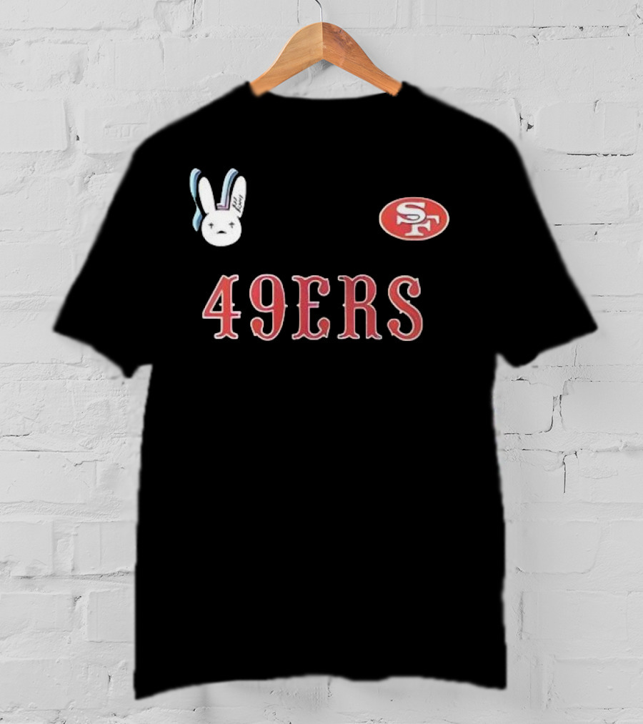 San Francisco 49ers Bad Bunny Super Bowl Lx Signature Bunny Mascot 49ers SF T-Shirt
