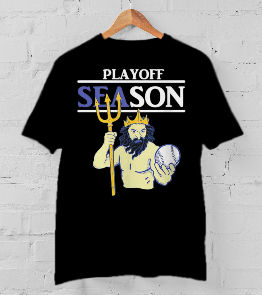 Seattle Mariners Playoff Season Poseidon Baseball Trident T-Shirt