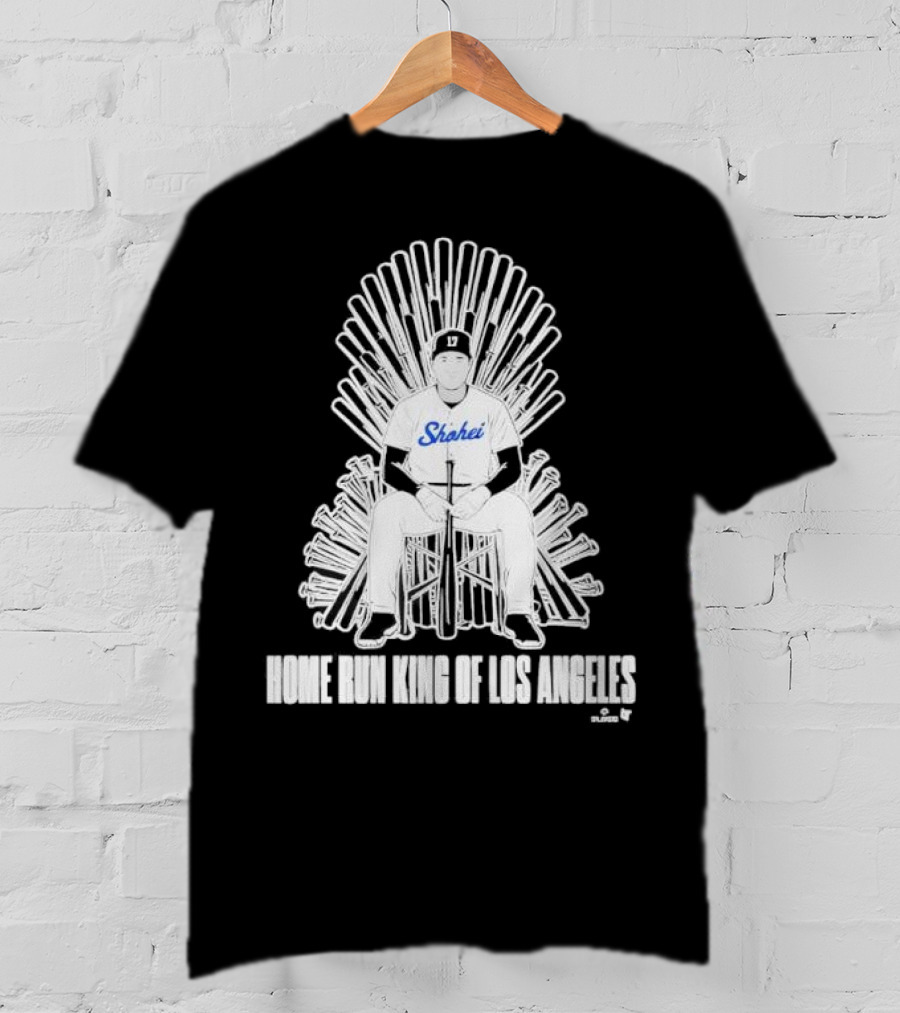 Shohei Home Run King Of Los Angeles Throne Baseball Player T-Shirt