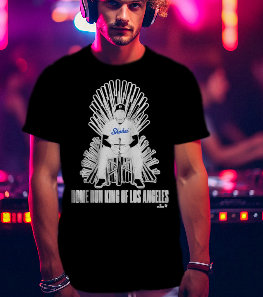 Shohei Home Run King Of Los Angeles Throne Baseball Player T-Shirt