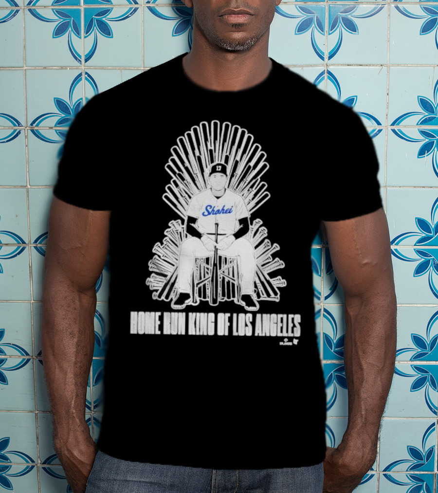Shohei Home Run King Of Los Angeles Throne Baseball Player T-Shirt