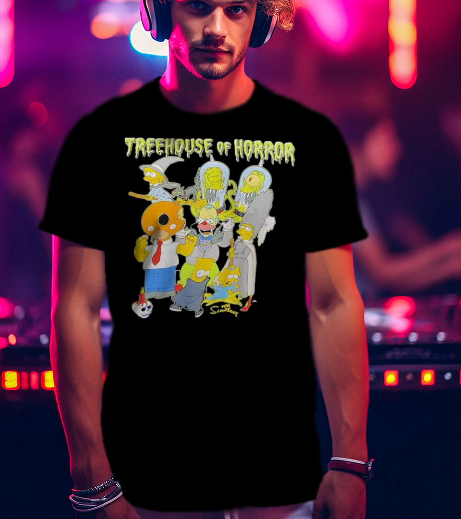 The Simpsons Treehouse Of Horror Characters Halloween Compilation T-Shirt