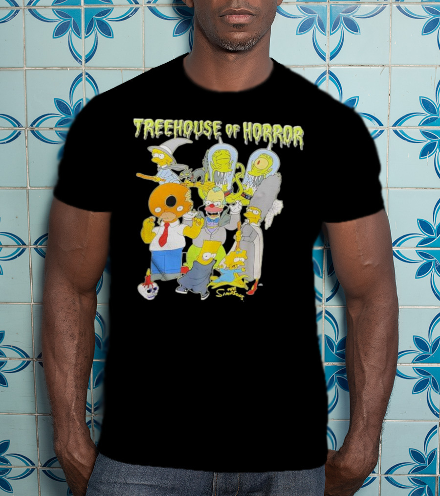The Simpsons Treehouse Of Horror Characters Halloween Compilation T-Shirt