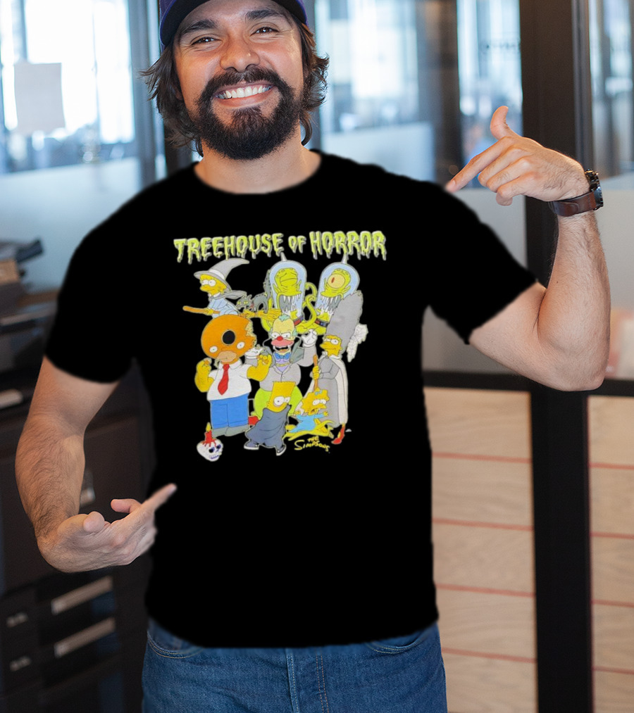 The Simpsons Treehouse Of Horror Characters Halloween Compilation T-Shirt