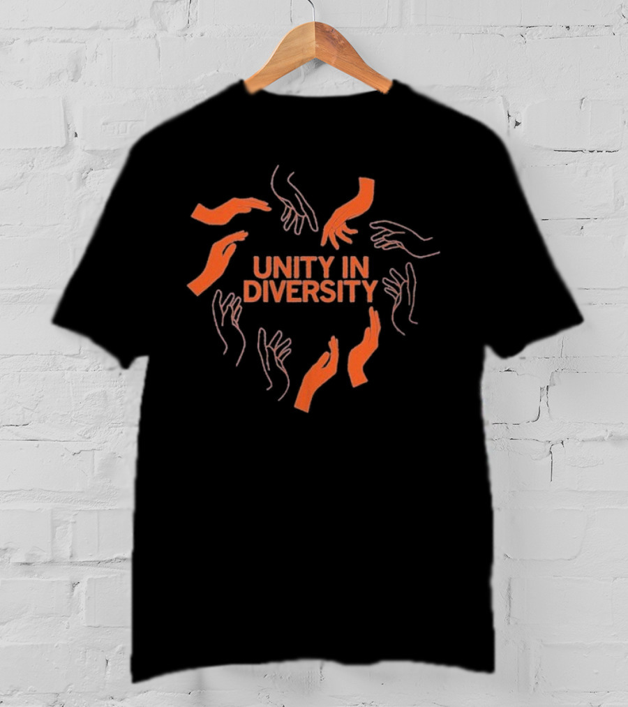 Unity In Diversity Celebrating Harmony With Hands T-Shirt